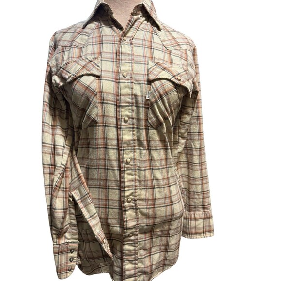 70s white tab Horse Big E Talon High Waist Levi’s  W/white Tab Pearl Button RARE - Picture 2 of 16